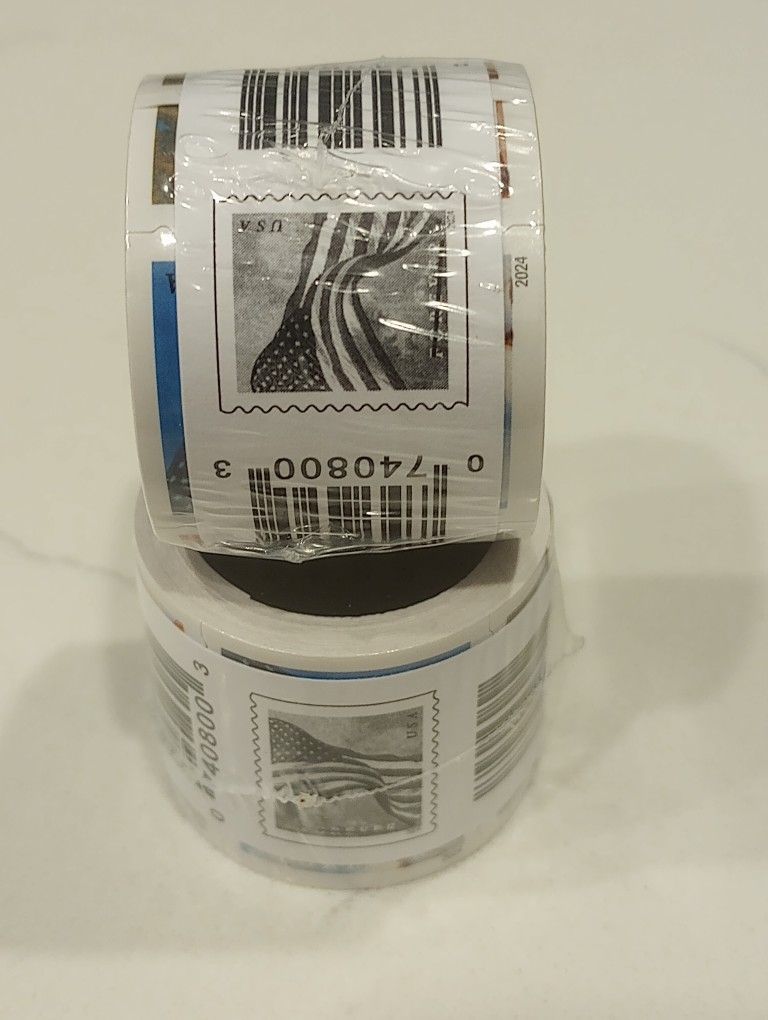 Two Sealed Rolls of Forever Stamps, $146 Value