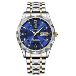 Poedagar Two-Tone Stainless Steel Watch