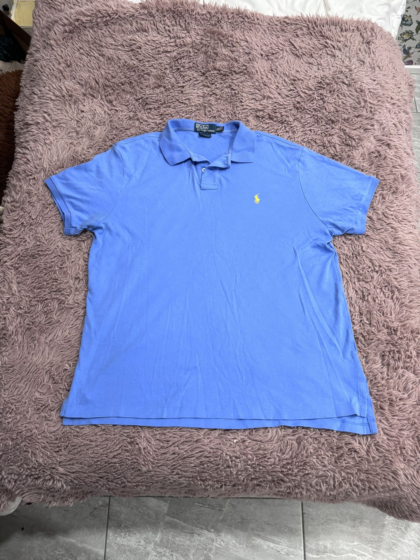 Polo By Ralph Lauren Men Blue Short Sleeve Shirt 