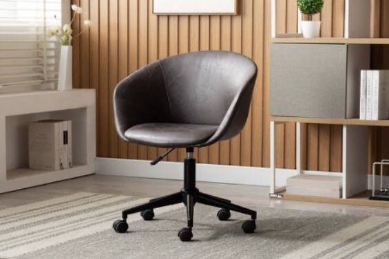 Modern Curved Back Barrel Office Chair - WOVENBYRD (set of 3)