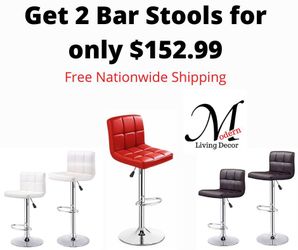 2 new bar stools only $152 + Free delivery