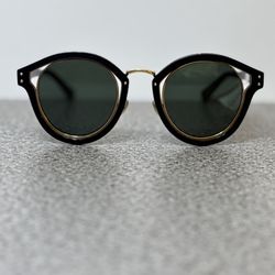 Christian Dior Black Elliptic Sunglasses