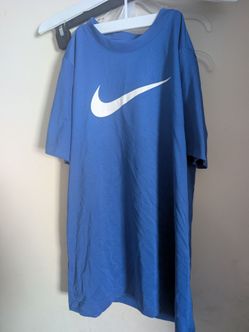kids Nike Swoosh Logo T-Shirt Blue