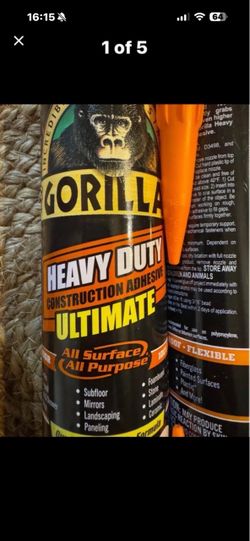 Gorilla Heavy Duty Ultimate Construction Adhesive