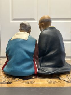 Statue of A Japanese Elderly Couple
