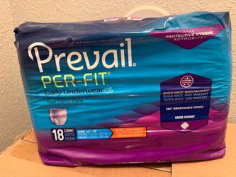 Prevail Per-Fit Women's Daily Underwear Large 18ct