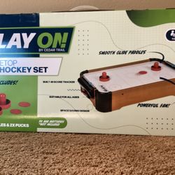 Mini air hockey table