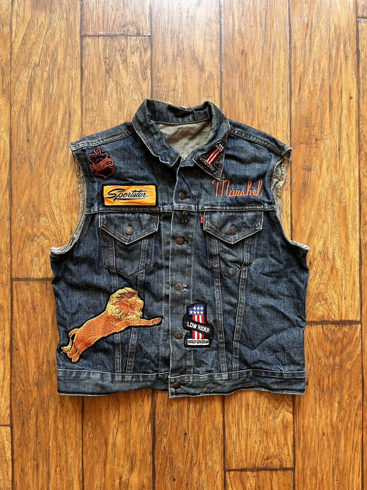 Levi Harley Davidson Denim Vest Jacket