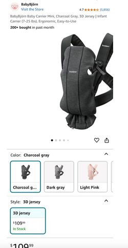 BabyBjorn Baby Carrier Mini, 3D Jersey