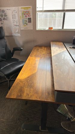 3 Standing Desk and Office Chairs