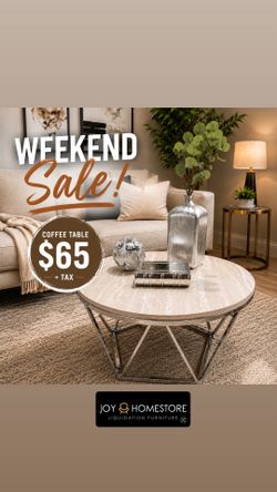 Bdand new faux stone coffee table