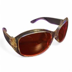 90s Vintage Clear / Red Lens polarized sunglasses with UV400 protection   - Color: Clear/Red - Condition: used  #glasses #redlens #kurtcobain #trendy 