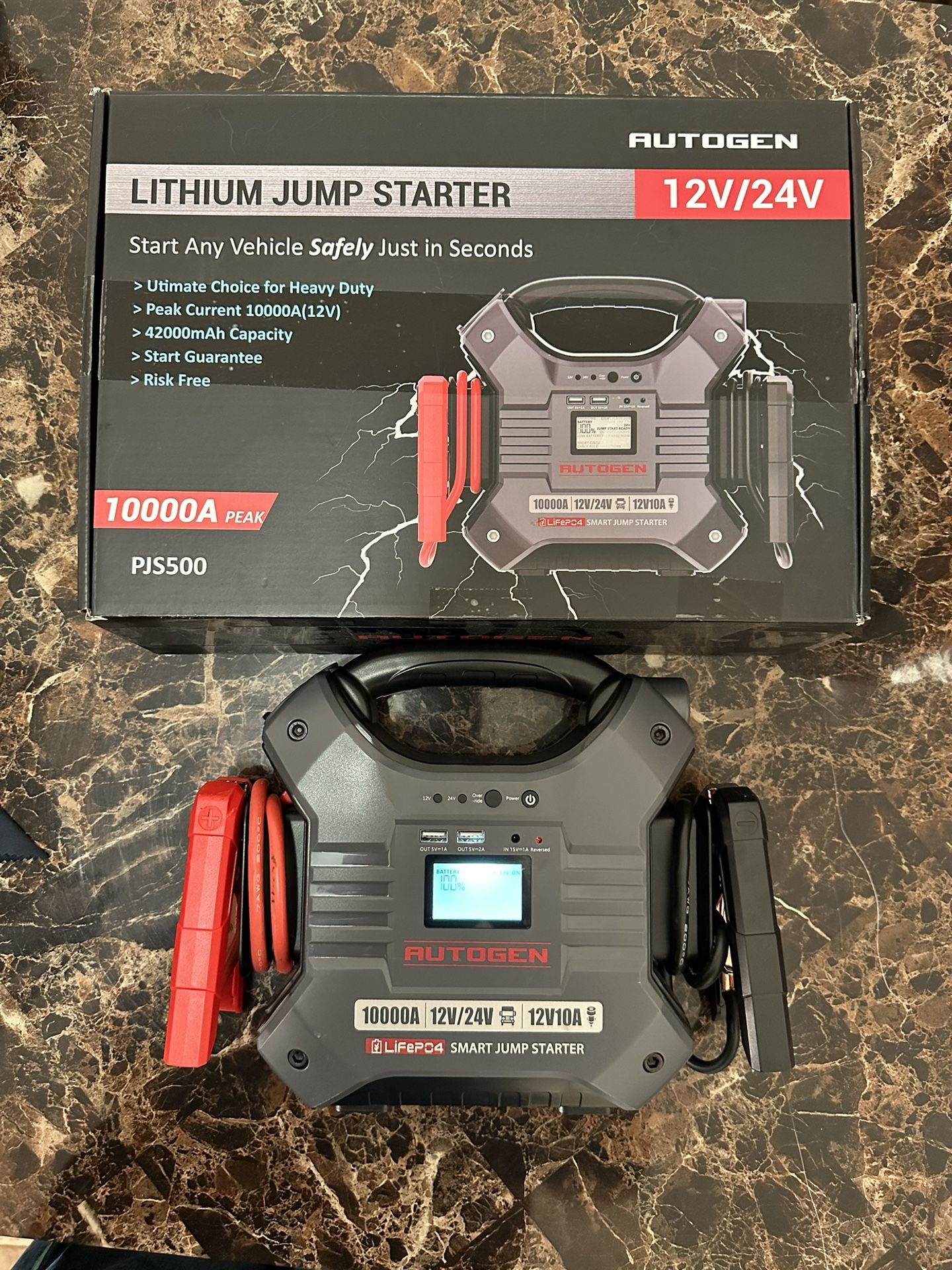 AUTOGEN 12V & 24V Jump Starter 10000Amp