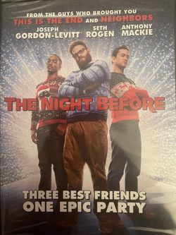 The NIGHT BEFORE Widescreen Edition (DVD-2015) NEW! Miley Cyrus!