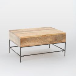 West Elm Industrial Storage Pop-Up Coffee Table