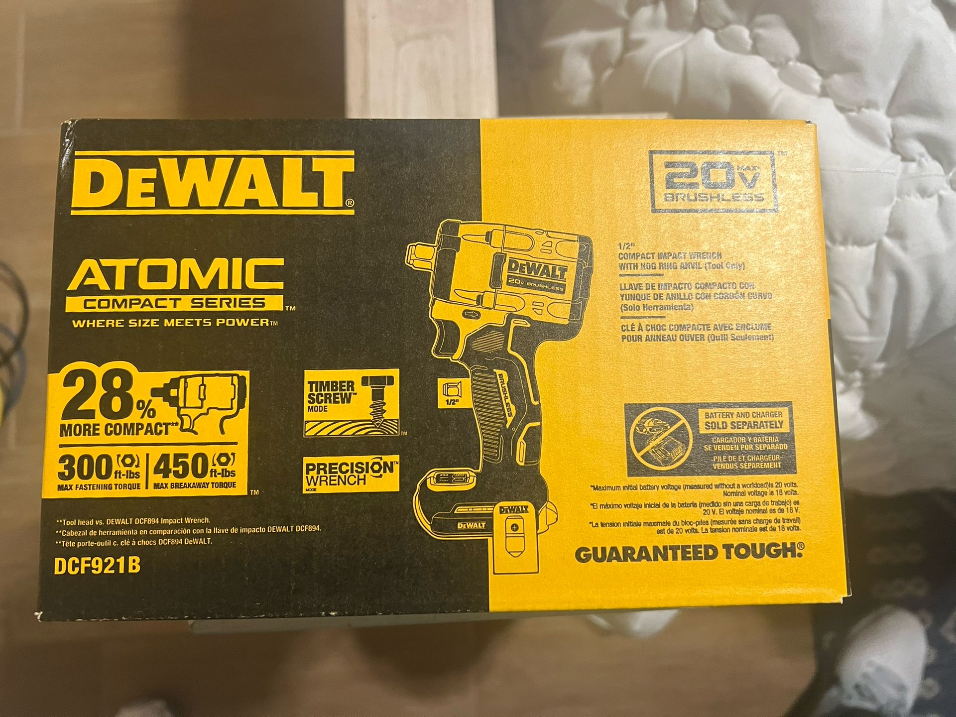 Dewalt DCF921 Impact Wrench 1/2