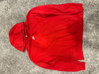 Red Nike hoodie