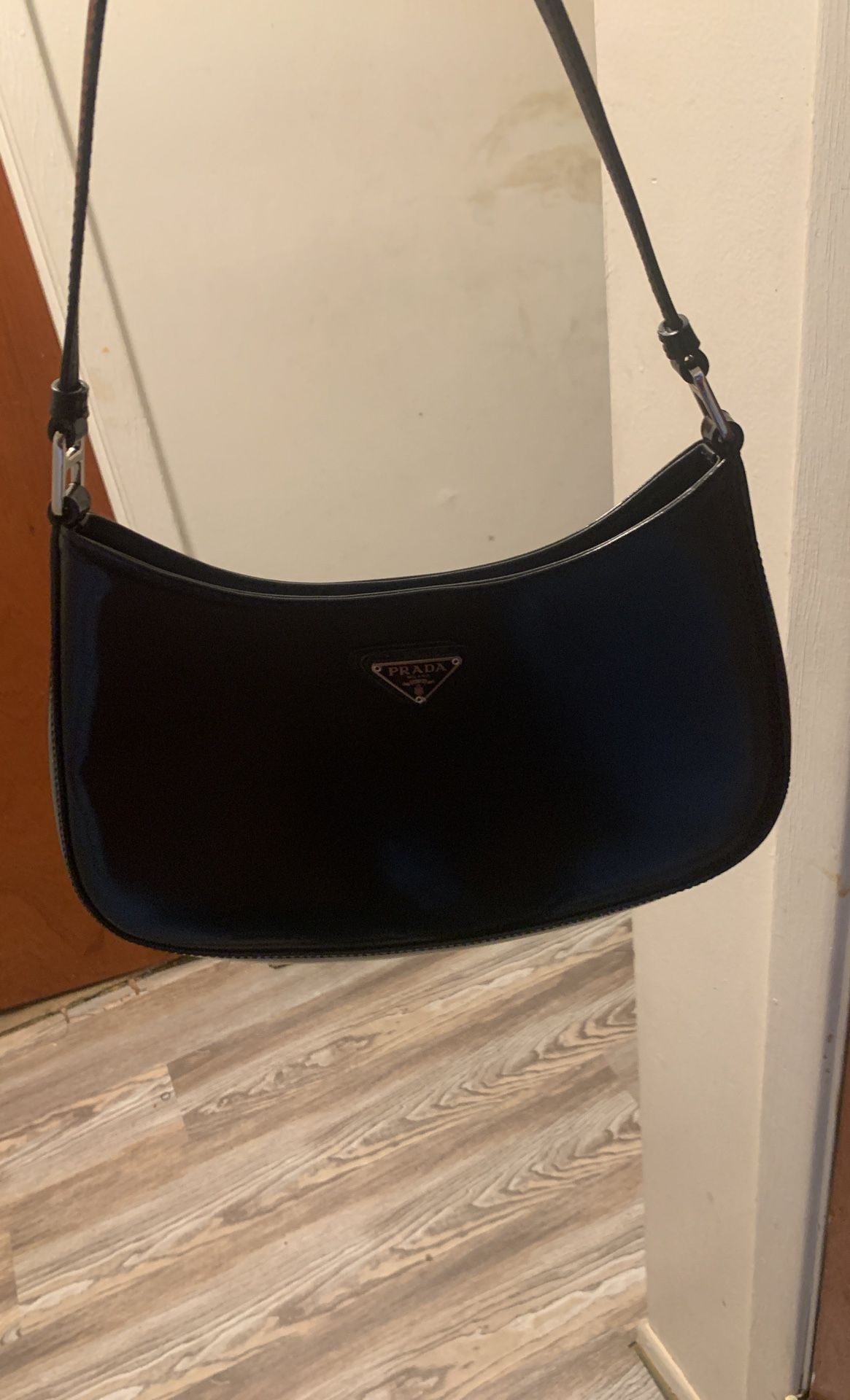 Prada Cleo Brushed Leather Shoulder Bag