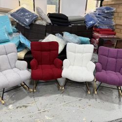 New Rocking Chair Nursery Teddy, Upholstered Baby Fluffy Glider Rocker chair$65 each