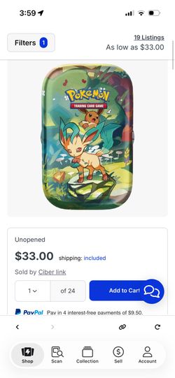 Prismatic Evolutions Mini Tin [Leafeon] - SV: Prismatic Evolutions