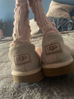 UGG Australia Pink Knit Tall Boots