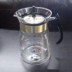 Vintage Pyrex Wheat Starburst Coffee Tea Carafe Pot