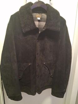 Double RL & Co. Suede Sherpa Collar Jacket