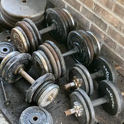 Dumbbell sets $0.50 per Lbs and Single weights $1 per Lbs