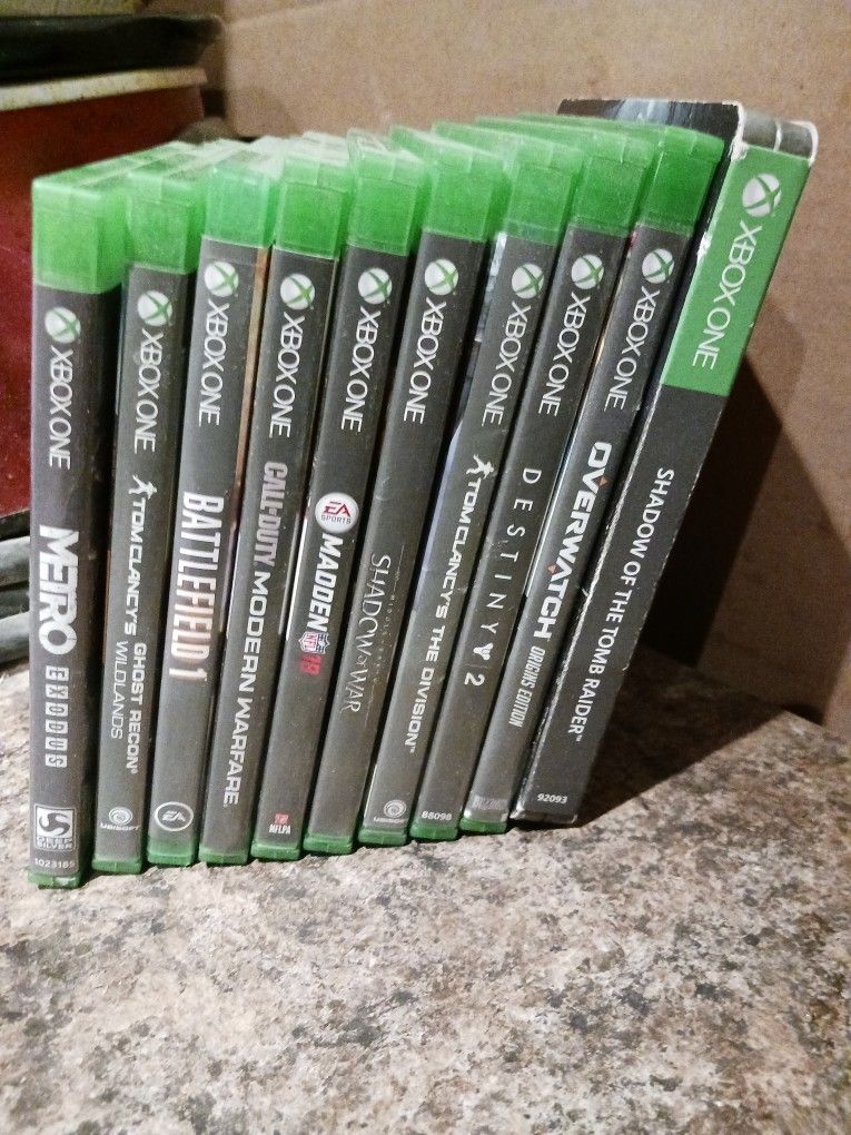 10 Xbox One Games Assorted