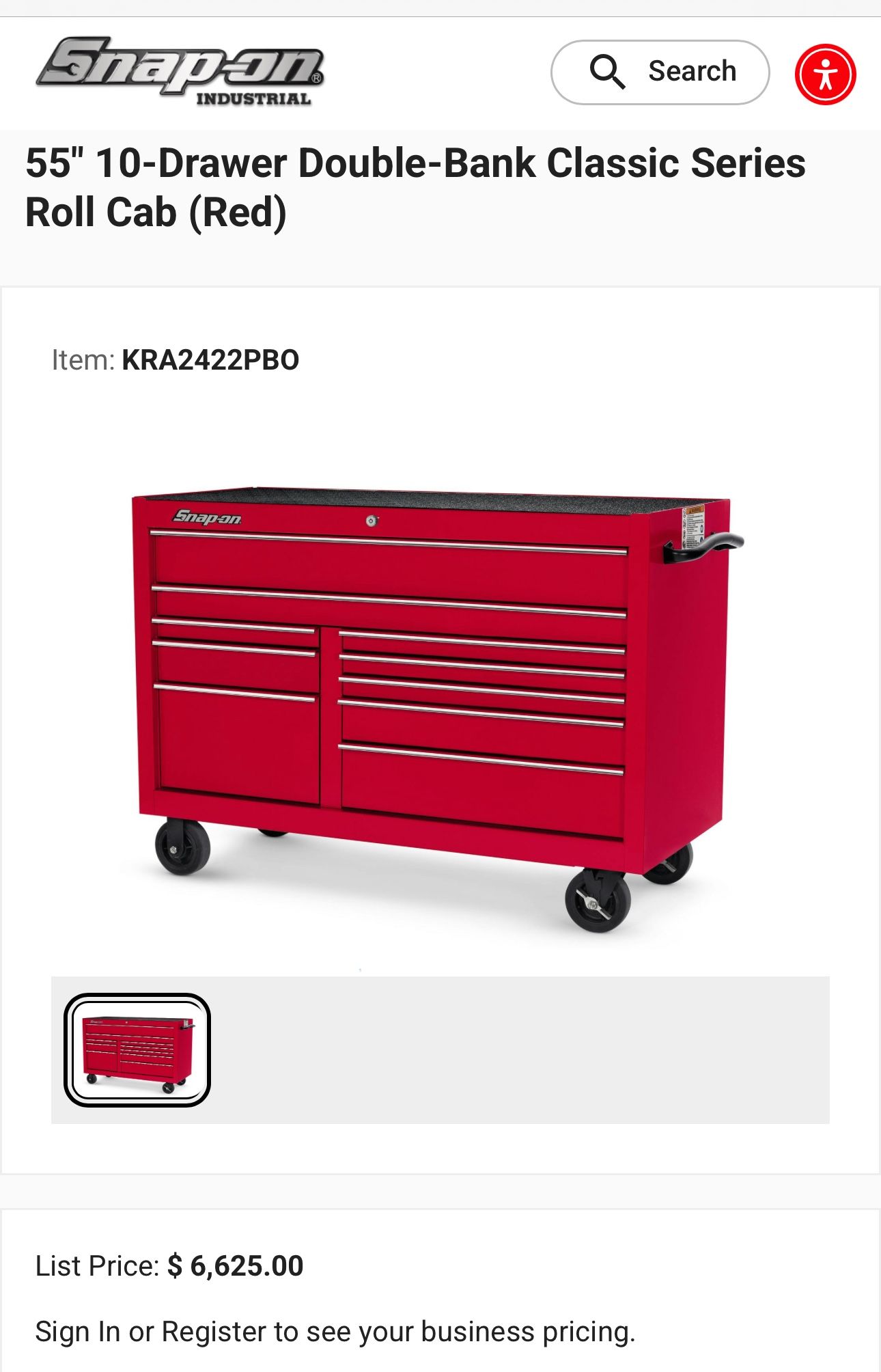 Snap-on Toolbox and Tools