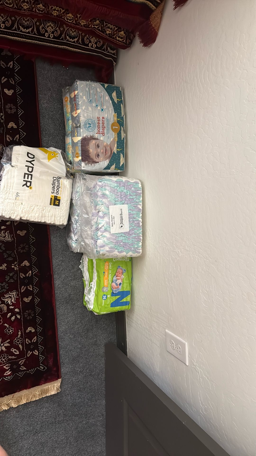 Diapers Size N, Size 1, Size 2, Size 4 And Some Size 3