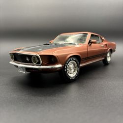 1969 Ford Mustang Mach 1, Copper, 1:18 diecast model car from ERTL