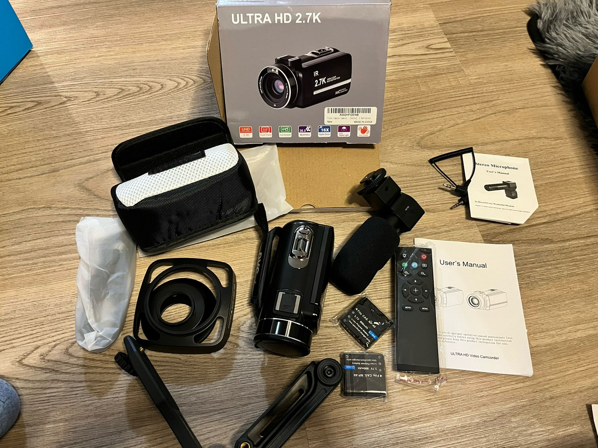 new -open box camera recorder