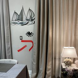 Grommer Top Curtain Panel 52” W x 96” L