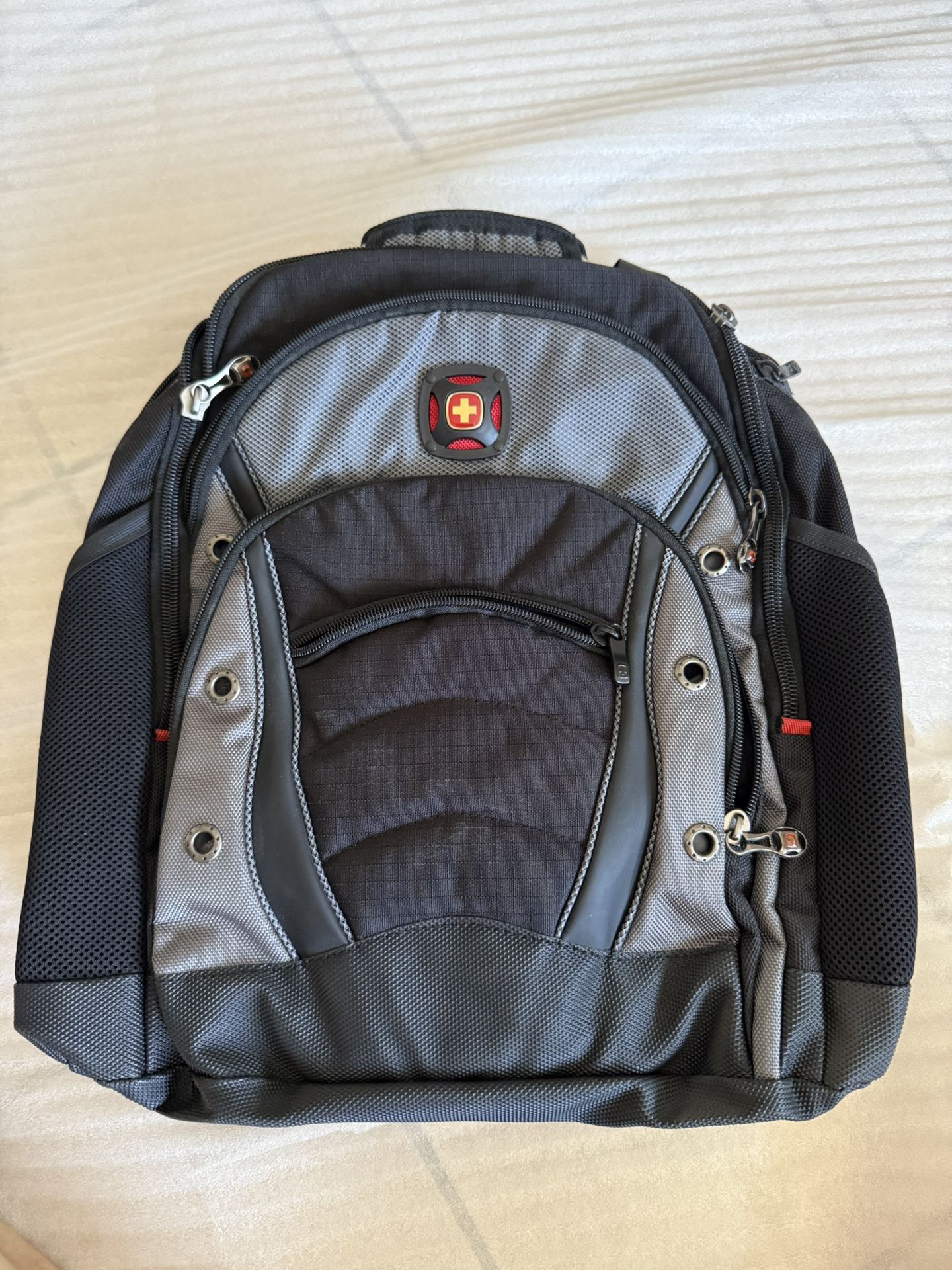 SwissGear Wenger® Synergy Laptop Backpack, Black/Gray - Main Image