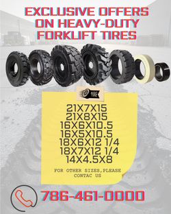 🛞 EXCLUSIVE OFFERS ON HEAVY-DUTY FORKLIFT TIRES 🛞
