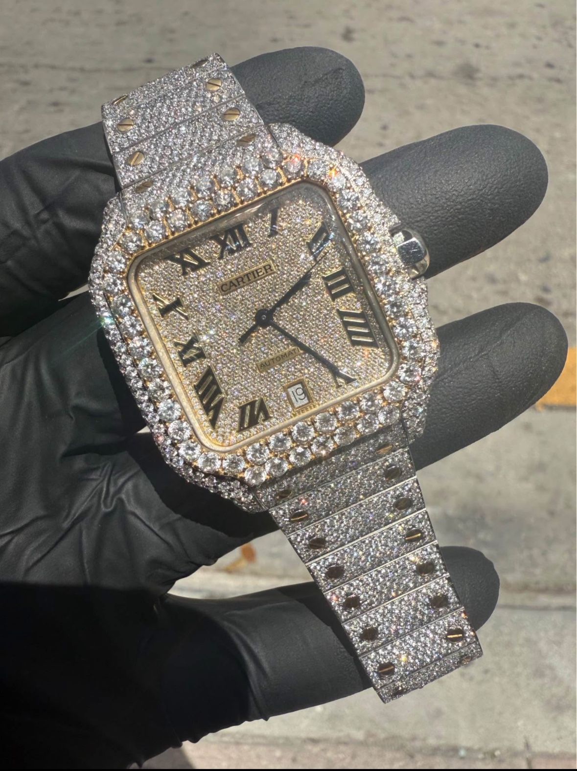 Cartier Santos 41MM Bustdown Two Tone