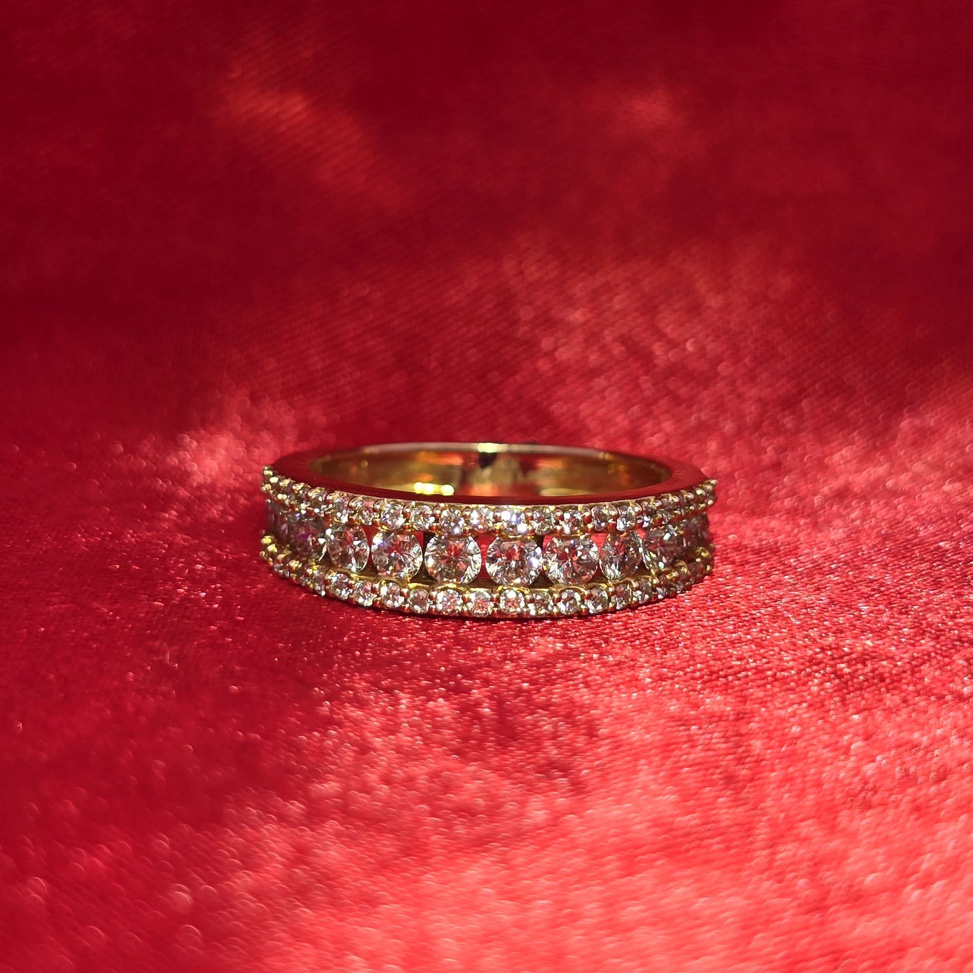 14k Yellow Gold Diamond Round Cut Ring 1.00 ctw