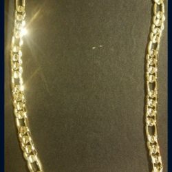 14k Gold Filled Giant Figaro Chain, 14k Stamped!