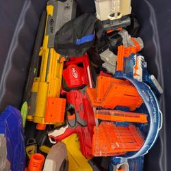 Huge Nerf Gun Lot – 10+ Blasters, Mags, Drums & Accessories! Great Bundle for Kids or Collectors