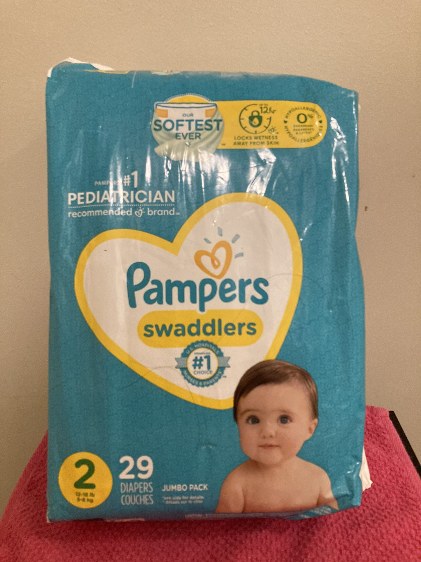 Size 2 Pampers Swaddlers/Diapers