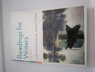 Readings for Writers English 101 textbook