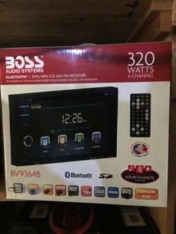 Boss am/fm cd/dvd Bluetooth SD Aux USB backup cam input F/R/Sub outputs