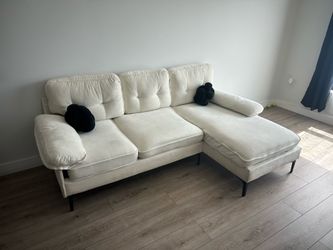 Sectional sofa beige