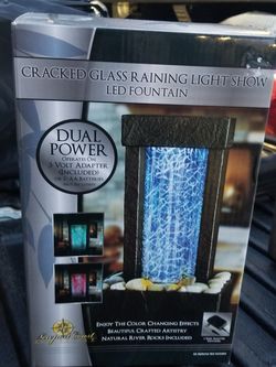 ♡• Cracked Glass, LED Fountain•♡