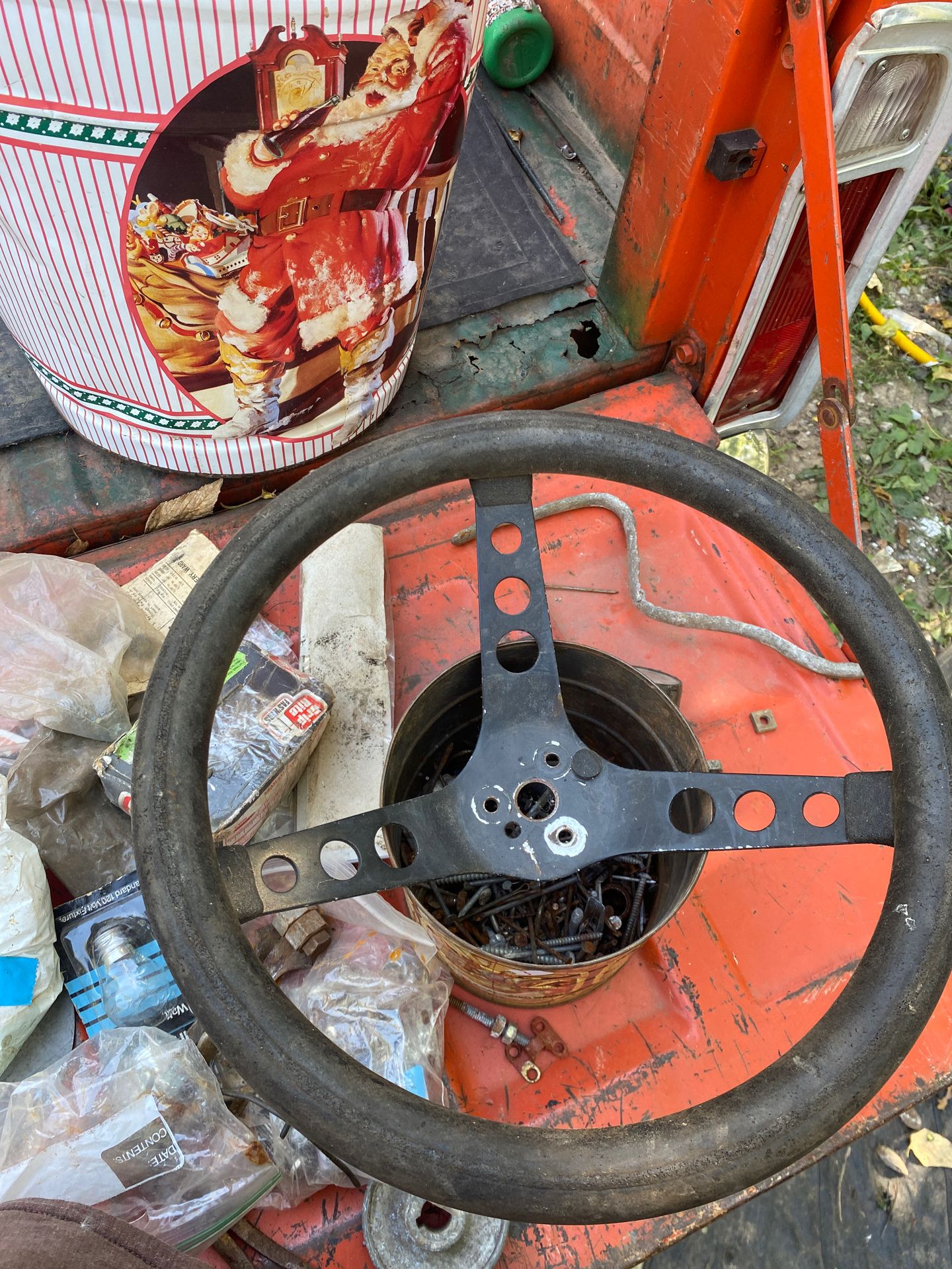 Old school steering wheel