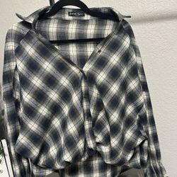 Plaid Shirt - Shein - Medium