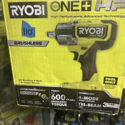 Ryobi 1/2” Impact Wrench 18v