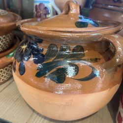 Olla De Barro Grande Para Frijoles O Café De Olla