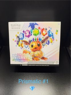 Pokemon Prismatic Evolutions ETB Elite Trainer Box Brand New Factory Sealed (1)